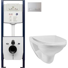 Комплект Am.Pm Sense инсталляция I012702+кнопка I014101+унитаз C741738SC 