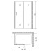 Душевое ограждение Gemy Victoria S30191A-A100 120x100