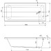 Акриловая ванна Cezares Plane Solo Mini 160x70