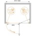 Душевая дверь в нишу Cezares Crystal-S-B-12-100-C-Cr-R