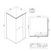 Душевое ограждение Niagara NG-6835-34BLACK 100x100