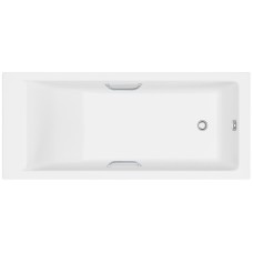 Ванна из искусственного камня Delice Diapason Ultra с узким бортом 150x70 глянцевая с ручками хром DLR330047R-G