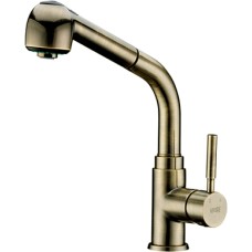 Смеситель Wasserkraft A8237 для кухонной мойки, светлая бронза 