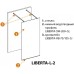 Душевая перегородка Cezares Liberta-L-2-100-C-Cr