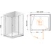 Душевой уголок Cezares Elena AH1 100/80 P Cr R
