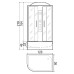 Душевая кабина River Nara 120/80/44 МТ R 120x80