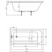 Акриловая ванна Акватек Мия 150x70