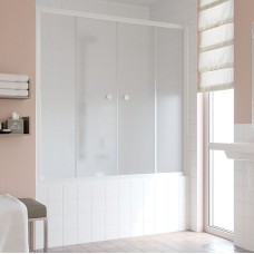 Шторка на ванну Vegas Glass Z2V 150 01 10 профиль белый, стекло сатин 