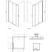 Душевой уголок Radaway EOS KDJ-B 80x100 интимато R