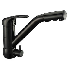 Смеситель Zorg Clean Water ZR 400 KF-12 black для кухонной мойки 