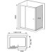 Душевой уголок RGW Classic CL-45 (1460-1510)x800x1850 профиль хром, стекло шиншилла