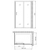 Душевое ограждение Gemy Victoria S30191A-A80 120x80