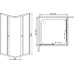Душевой уголок De Aqua K100100OP-W 100х100, стекло прозрачное