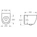Унитаз подвесной Milleau CONT M0205WH