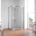 Душевой уголок Vegas Glass ZP+ZPV 100*80 08 01 профиль глянцевый хром, стекло прозрачное