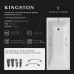 Чугунная ванна Vinsent Veron Kingston 180x80x50 с квадратными бронзовыми ручками и антискользящим покрытием