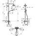 Душевая стойка Hansgrohe Croma Select E 180 27258400 с однорычажным смесителем
