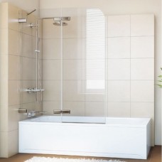 Шторка на ванну GuteWetter Trend Pearl GV-862A левая 100 см стекло бесцветное, фурнитура хром 