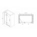 Душевая дверь в нишу Abber Zart AG08120B 120x195