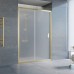 Душевая дверь в нишу Vegas Glass ZP 135 09 10 профиль золото, стекло сатин