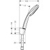 Душевой гарнитур Hansgrohe Croma 100 Multi 27595000 Porter'S