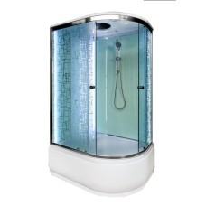 Душевая кабина Deto EM4512 L LED 120x80 с гидромассажем