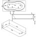 Акриловая ванна Bas Ямайка 180x80 с гидромассажем