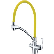 Смеситель Lemark Comfort LM3070C-Yellow для кухонной мойки 