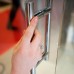 Душевая дверь в нишу GuteWetter Lux Door GK-001 левая 90 см стекло бесцветное, фурнитура хром