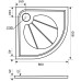 Душевой поддон Good Door Эклипс 80x80 белый