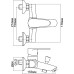 Смеситель Aquanet Opal SD20031 для ванны с душем