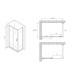 Душевое ограждение Abber Schwarzer Diamant AG301505-S505 150x50