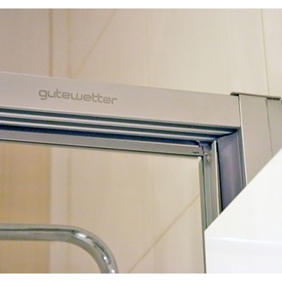Шторка на ванну GuteWetter Practic Part GV-403 153-157 см стекло бесцветное, профиль матовый хром