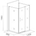 Душевой уголок Good Door Antares WTW+SP+SP 130х90х90х195 см