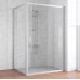 Душевой уголок Vegas Glass ZP+ZPV 140*80 07 01 профиль матовый хром, стекло прозрачное