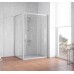 Душевой уголок Vegas Glass ZP+ZPV 140*80 07 01 профиль матовый хром, стекло прозрачное