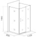 Душевой уголок Good Door Antares WTW+SP+SP 110х80х80х195 см