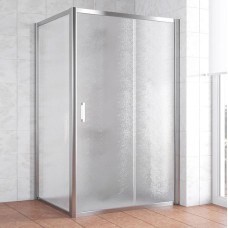 Душевой уголок Vegas Glass ZP+ZPV 120*100 08 02 профиль глянцевый хром, стекло шиншилла 