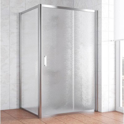 Душевой уголок Vegas Glass ZP+ZPV 120*100 08 02 профиль глянцевый хром, стекло шиншилла