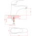Смеситель 1 Orange Archi M55-021cr для раковины