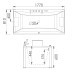 Акриловая ванна Gemy G9076 B 177x81