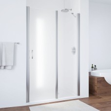 Душевая дверь в нишу Vegas Glass EP-F-1 115 07 10 R профиль матовый хром, стекло сатин 