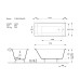 Чугунная ванна Vinsent Veron Tampa 170x70x42