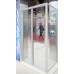 Душевой уголок GuteWetter Practic Rectan GK-402 левая 95x90 см стекло бесцветное, профиль матовый хром