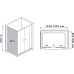 Душевой уголок RGW Classic CL-43 (1160-1210)x900 чистое стекло