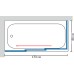 Шторка на ванну GuteWetter Practic Part GV-413A левая 173x80 см стекло бесцветное, профиль матовый хром