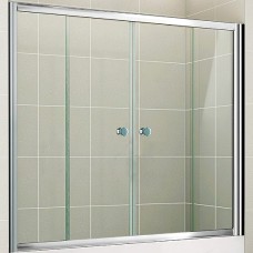 Шторка на ванну Cezares Pratico VF2 150/140 C Cr 
