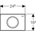 Кнопка смыва Geberit Delta 11 115.120.21.1 хром