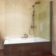 Шторка на ванну GuteWetter Lux Pearl GV-601 правая 90 см стекло бесцветное, профиль хром 