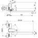 Смеситель Ideal Standard Ceraflex B1741AA для ванны с душем